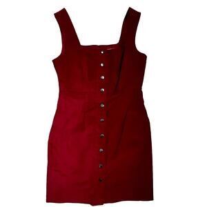 Gianni Bini|DRS Lara‎ Corduroy Dress|Red Spice|NWT|SZ 8